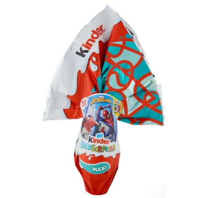 Kinder Spiderman Easter egg 220g milk chocolate egg with surprise toy Marvel packaging
