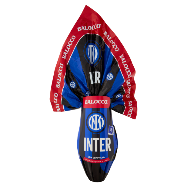Balocco Inter Milan Easter egg 240g milk chocolate football themed egg with surprise gift inside