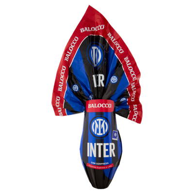 Balocco Inter Milan Easter egg 240g milk chocolate football themed egg with surprise gift inside