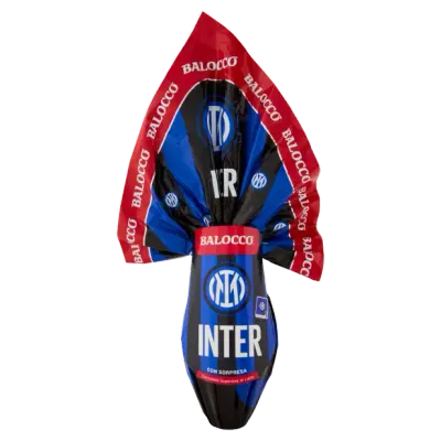 Balocco “Inter Milan” Milk Chocolate Easter Egg – 240g Football-Themed Egg with Surprise Gift