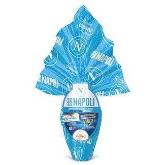 Crispo Napoli Easter egg 240g milk chocolate football themed egg with surprise gift inside