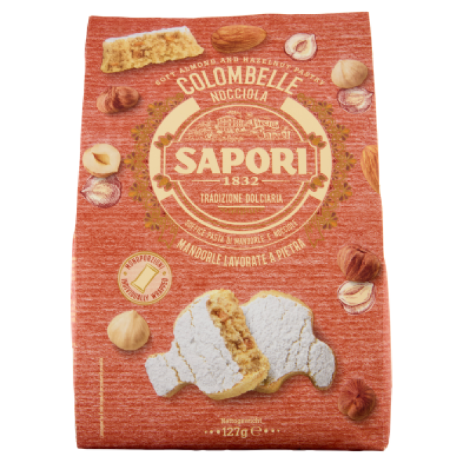 Sapori Colombelle Nocciola 127g mini Italian Easter cakes hazelnut flavour