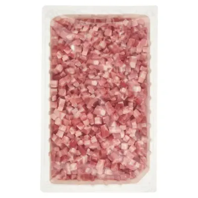 Diced Smoked Pancetta Cubes – 1kg (Cubetti di Pancetta Affumicata) Diced Smoked Pancetta Cubes – 1kg (Cubetti di Pancetta Affumicata)