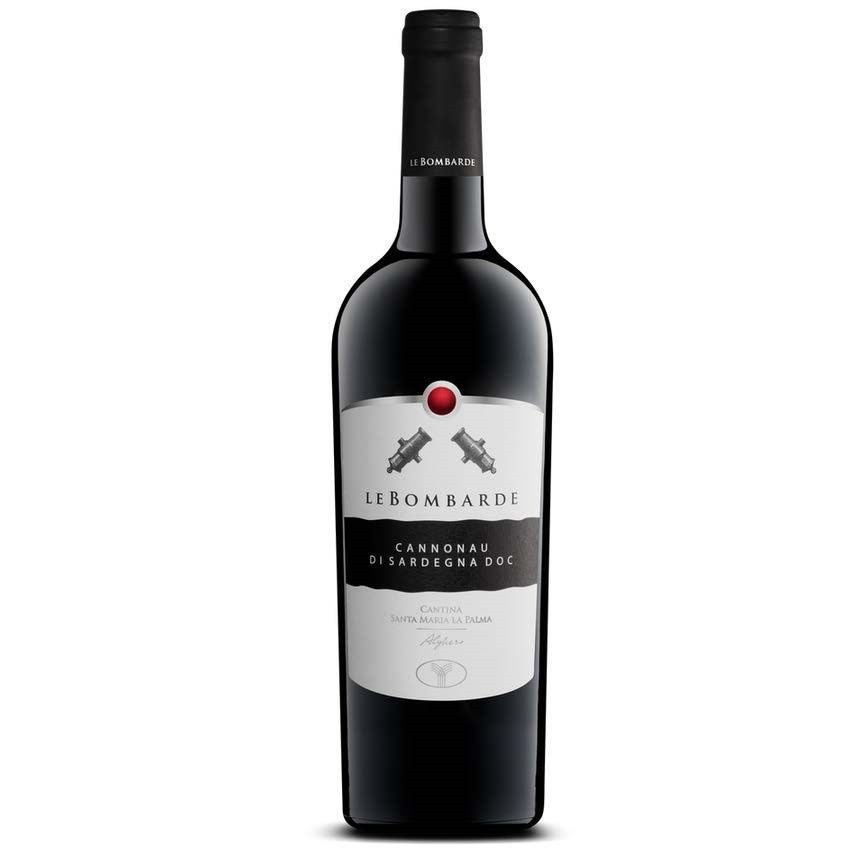 Le Bombarde Cannonau di Sardegna DOC 75cl red wine bottle