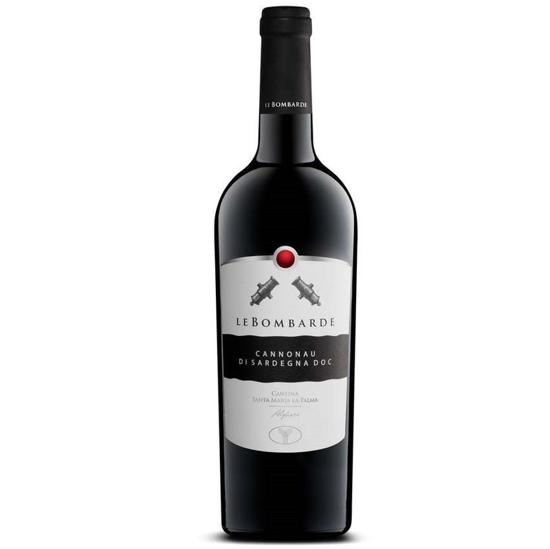 Le Bombarde Cannonau di Sardegna DOC 75cl red wine bottle