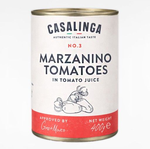 Casalinga Marzanino tomatoes 6 x 400g Italian canned tomatoes