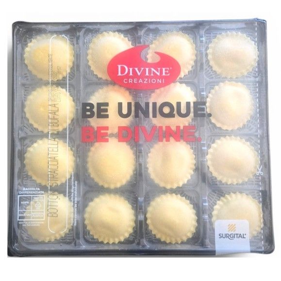 Bottoni with buffalo stracciatella and basil 285g premium filled pasta