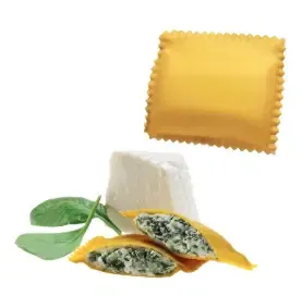 Ravioloni with buffalo ricotta and baby spinach leaves - 400gr Divine Creazioni