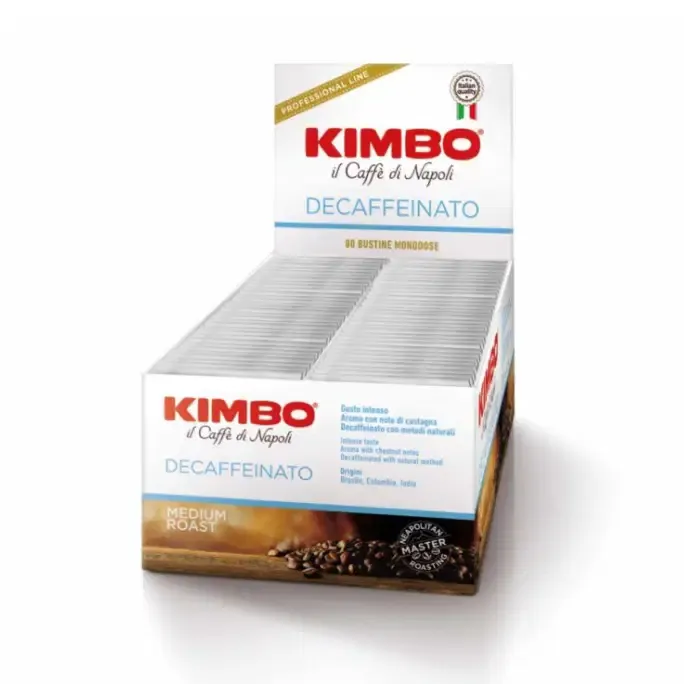Kimbo Decaffeinated Coffee Sachets - 80 x 7g