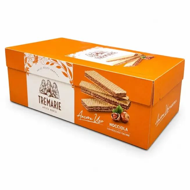 Tre Marie Hazelnut Wafer Display  - 20 x 45g