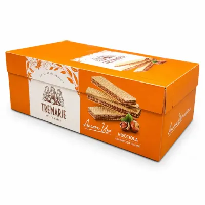 Tre Marie Hazelnut Wafer Display  - 20 x 45g