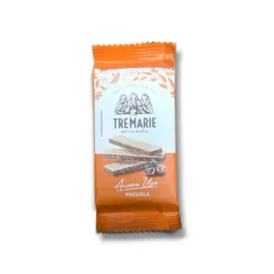 Tre Marie Hazelnut Wafer Display  - 20 x 45g