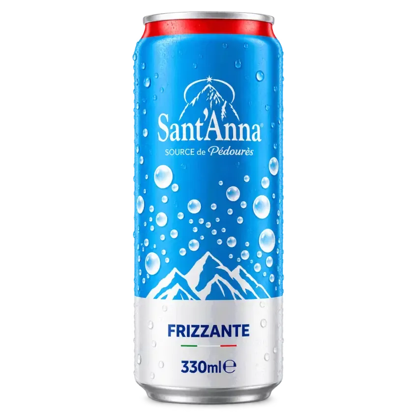 Sant'Anna Frizzante Sparkling Mineral Water Cans – 24 x 330ml