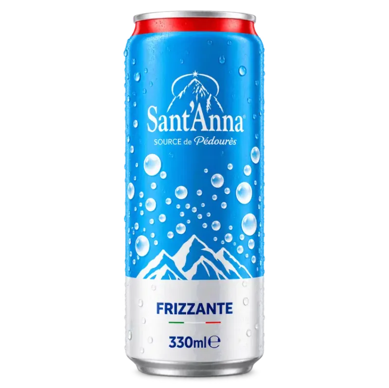 Sant'Anna Frizzante Sparkling Mineral Water Cans – 24 x 330ml