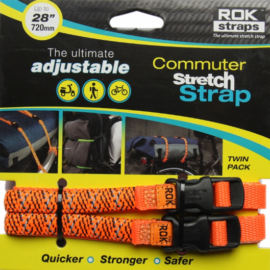 Rok straps Commuter stretch strap 12mm wide, 82cm / 32"stretched