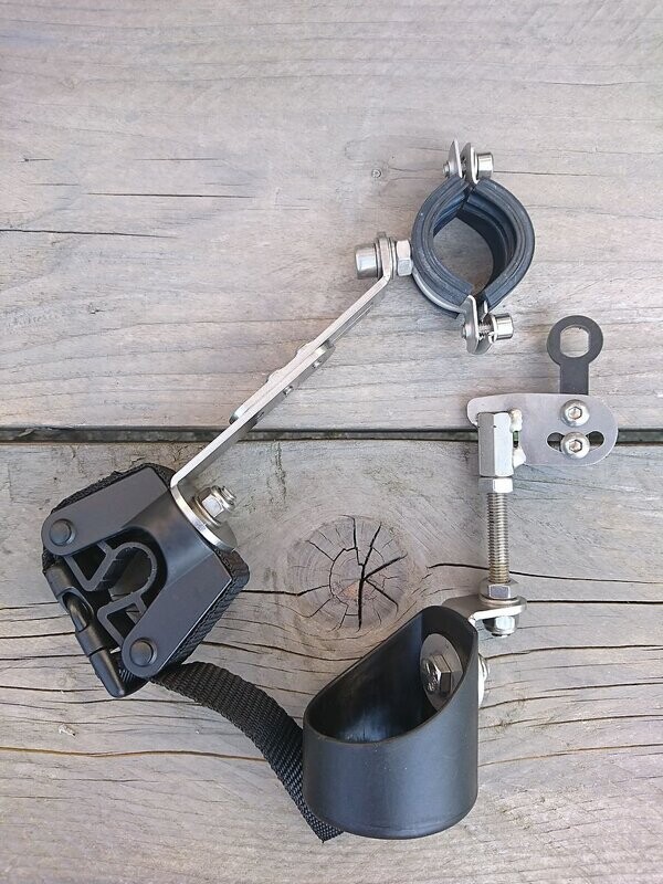 Eerder metaal krukhouder enkel / Crutch holder single