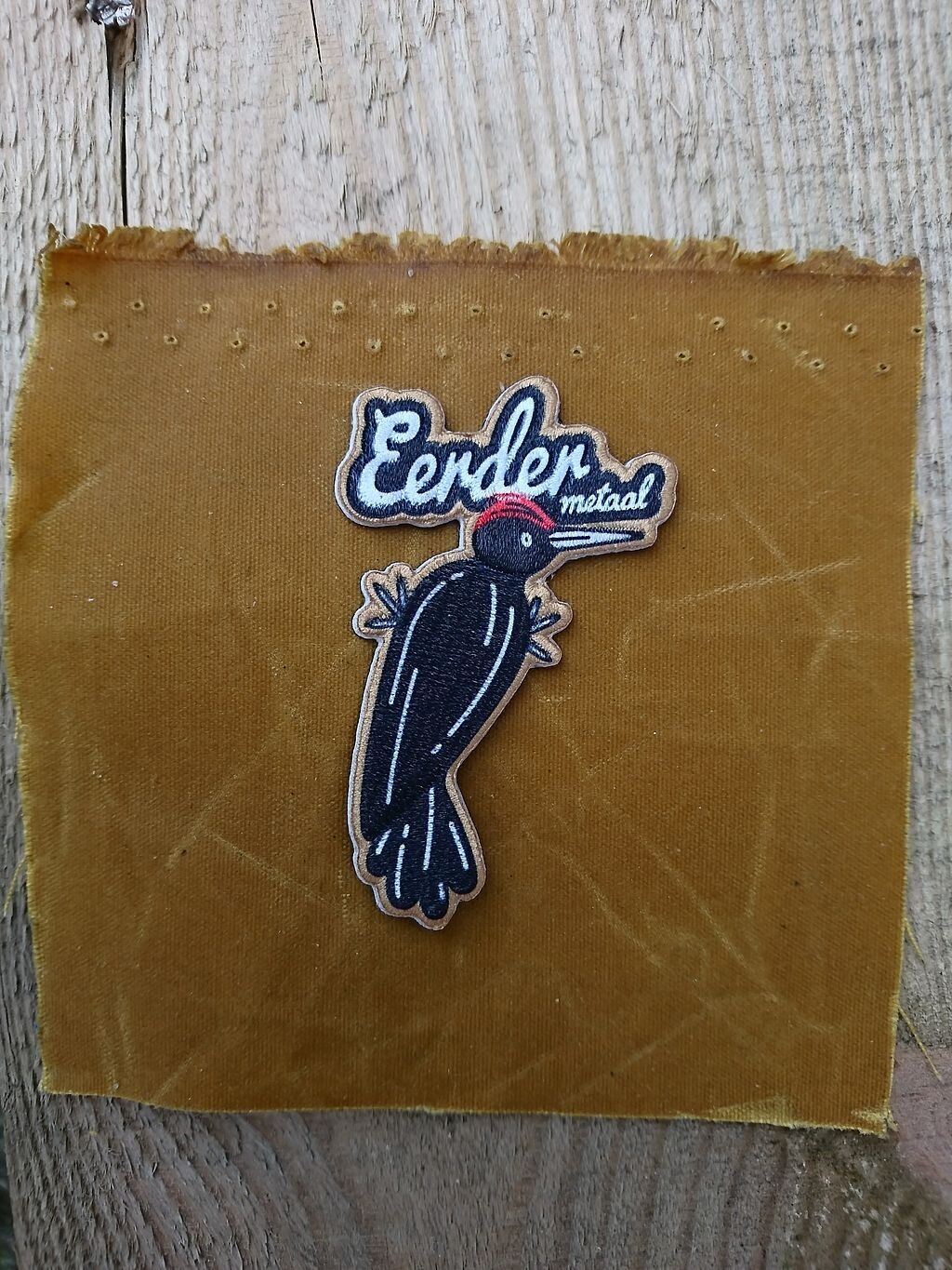 Eerder metaal embroidery patches, Type: Die cut patch