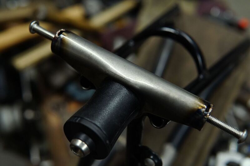 Eerder metaal Stabiliser bridge for Brompton rear frame support