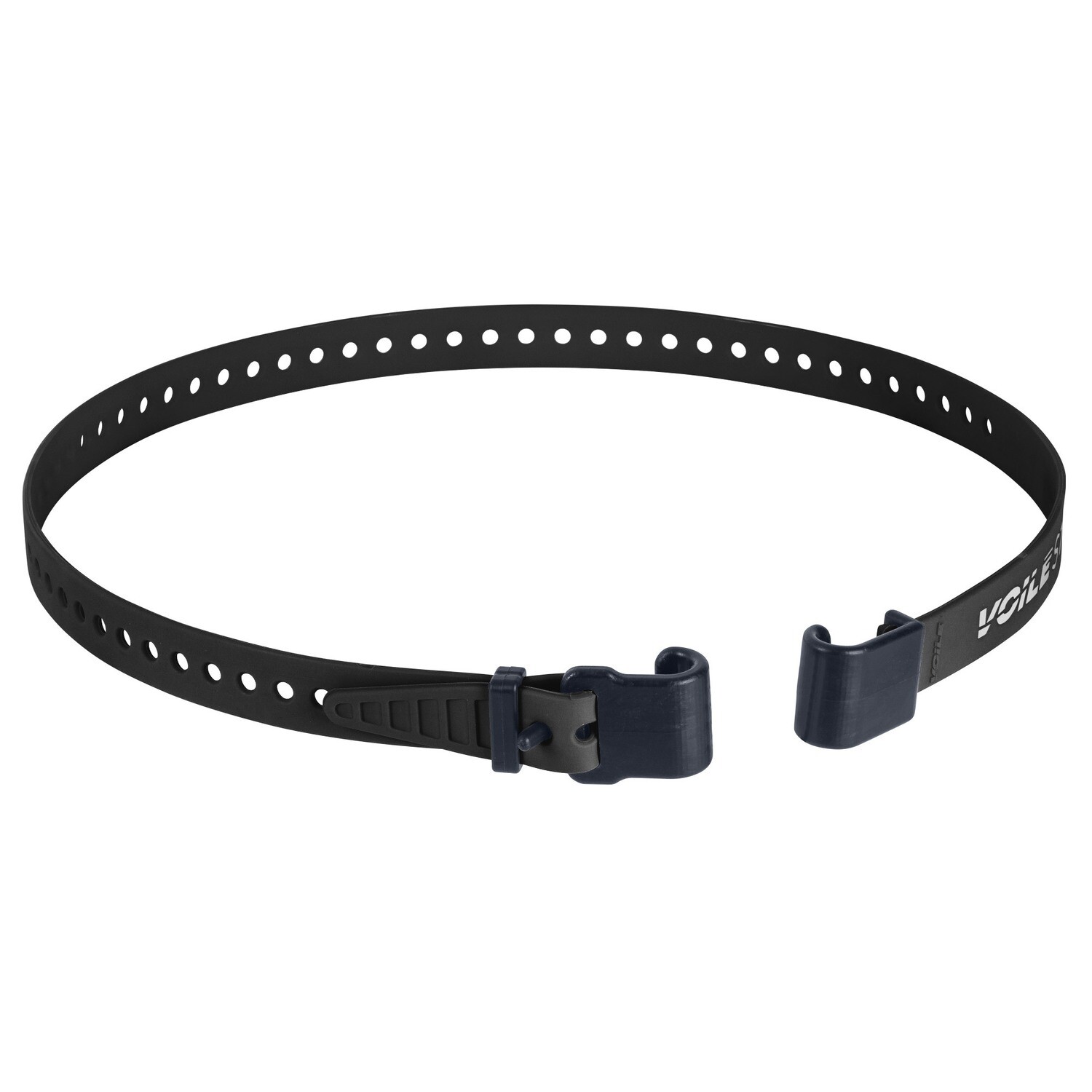 Voilé Rack strap 32&quot; (32&quot;/ 81cm effective max length) 20mm wide, Color: Black, hook size: for 10 mm tubes