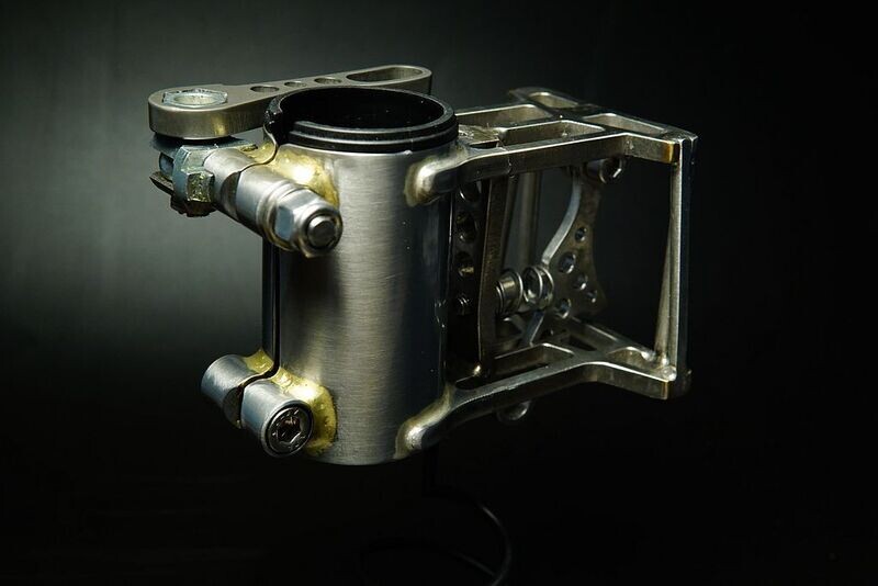 Eerder metaal Model 5 aka #AllsteelseatposthuggerXS luggage adapter