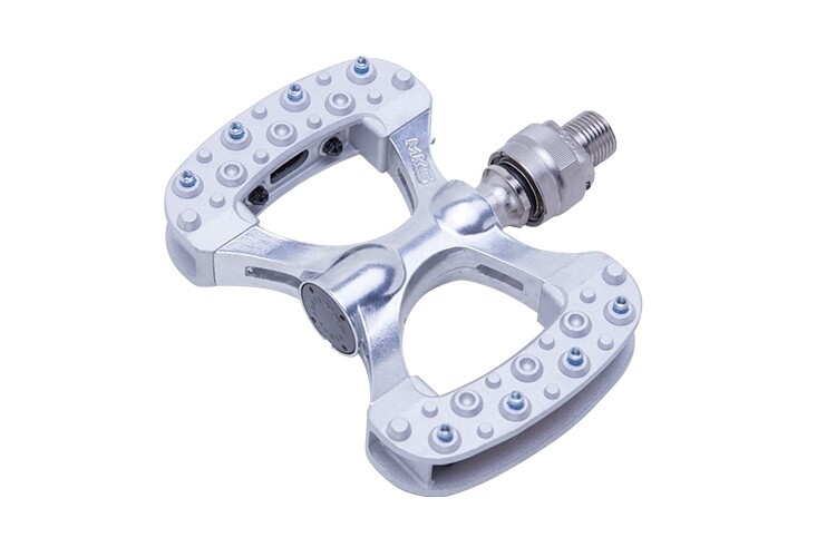 MKS Gamma Ezy Superior Silver Pedals