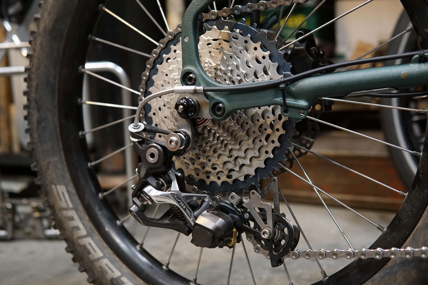 Eerder metaal Quick release derailleur gear kit Extended for Smart Sam 2.35&quot; for Brompton G line