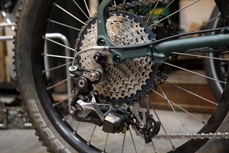Eerder metaal Quick release derailleur gear kit Extended for Smart Sam 2.35&quot; for Brompton G line