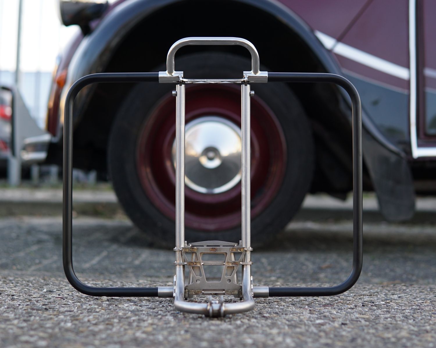 Eerder metaal Full metal Frame for 1/2&quot; (12.7mm) tubular sides, compatible with Brompton luggage frame handle and tubular sides