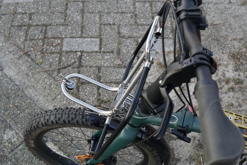 Eerder metaal Full metal Frame for 1/2" (12.7mm) tubular sides, compatible with Brompton luggage frame handle and tubular sides
