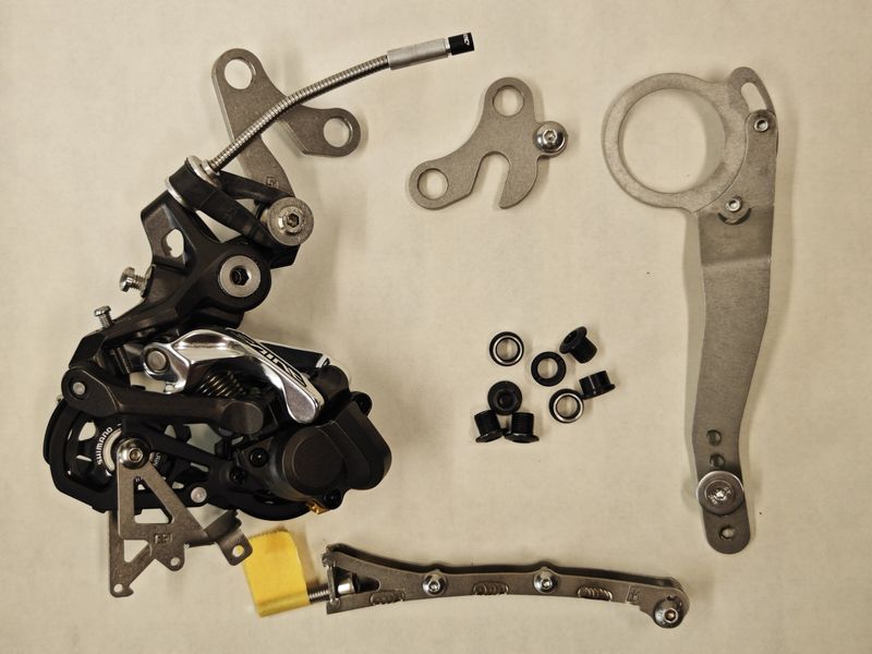 Eerder metaal Quick release derailleur gear kit Standard for Brompton G line
