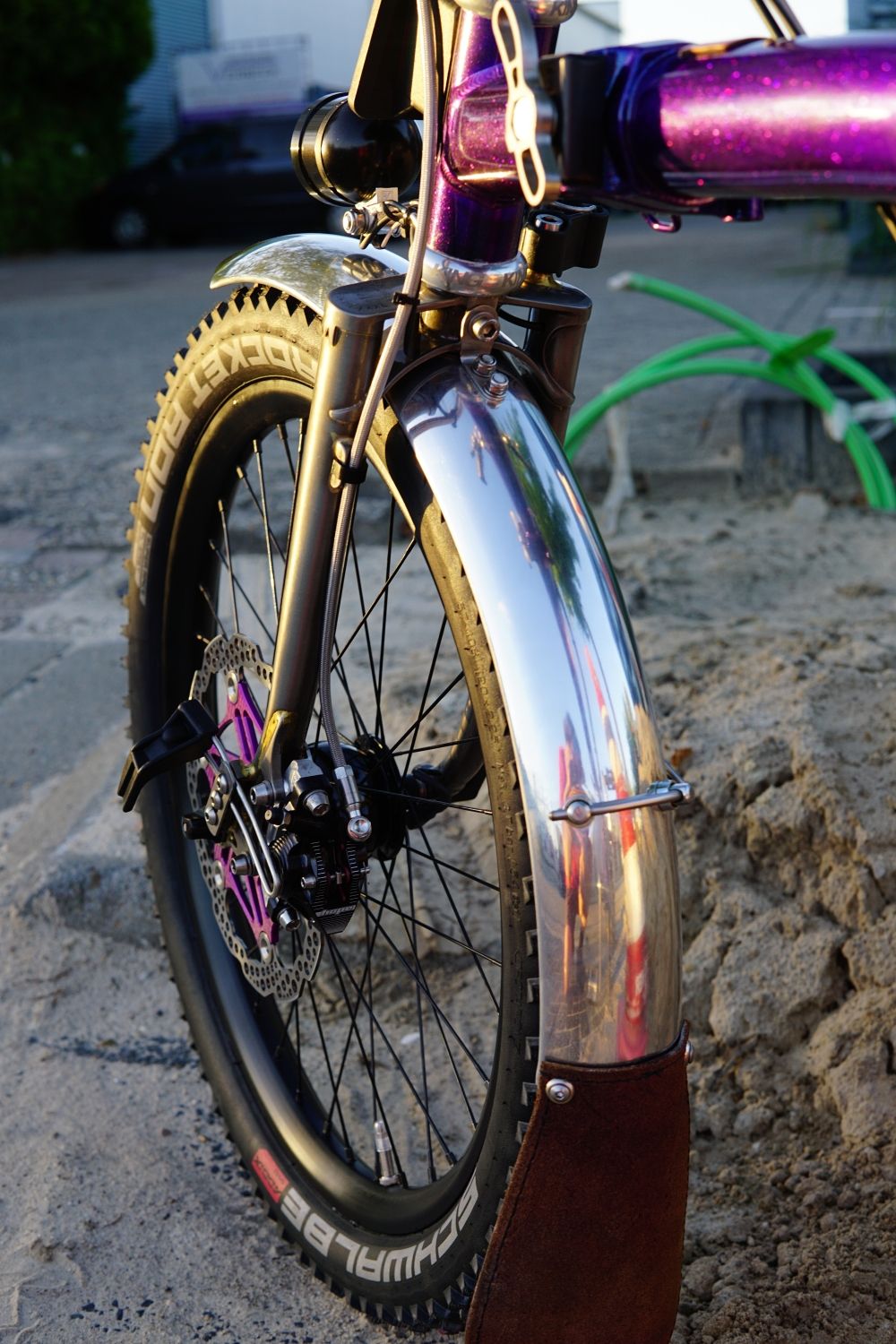 Velo Orange 20&quot; mudguards 60mm wide polished aluminium