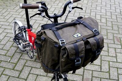 Eerder Xplorer front bag MK3 fits the Brompton front carrier block