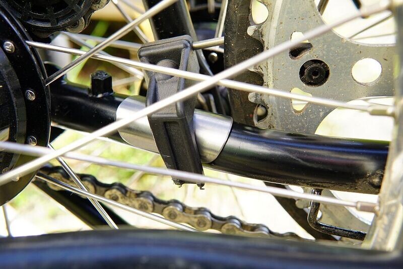 Eerder metaal #stickymetalpatch Chainstay guard for Brompton C/P/T and G line