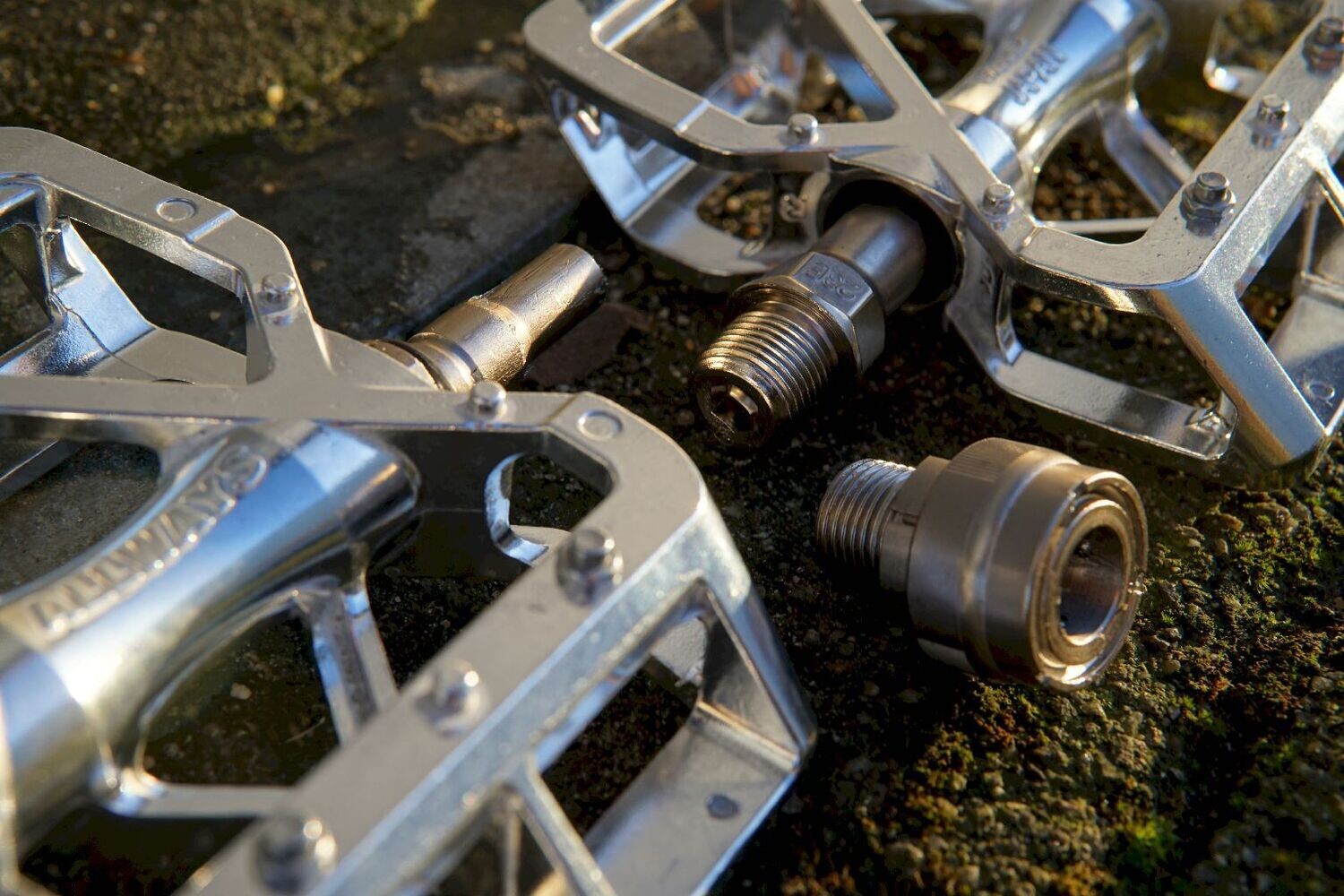 MKS Allways Polished platform pedals! left side EzySuperior, right
