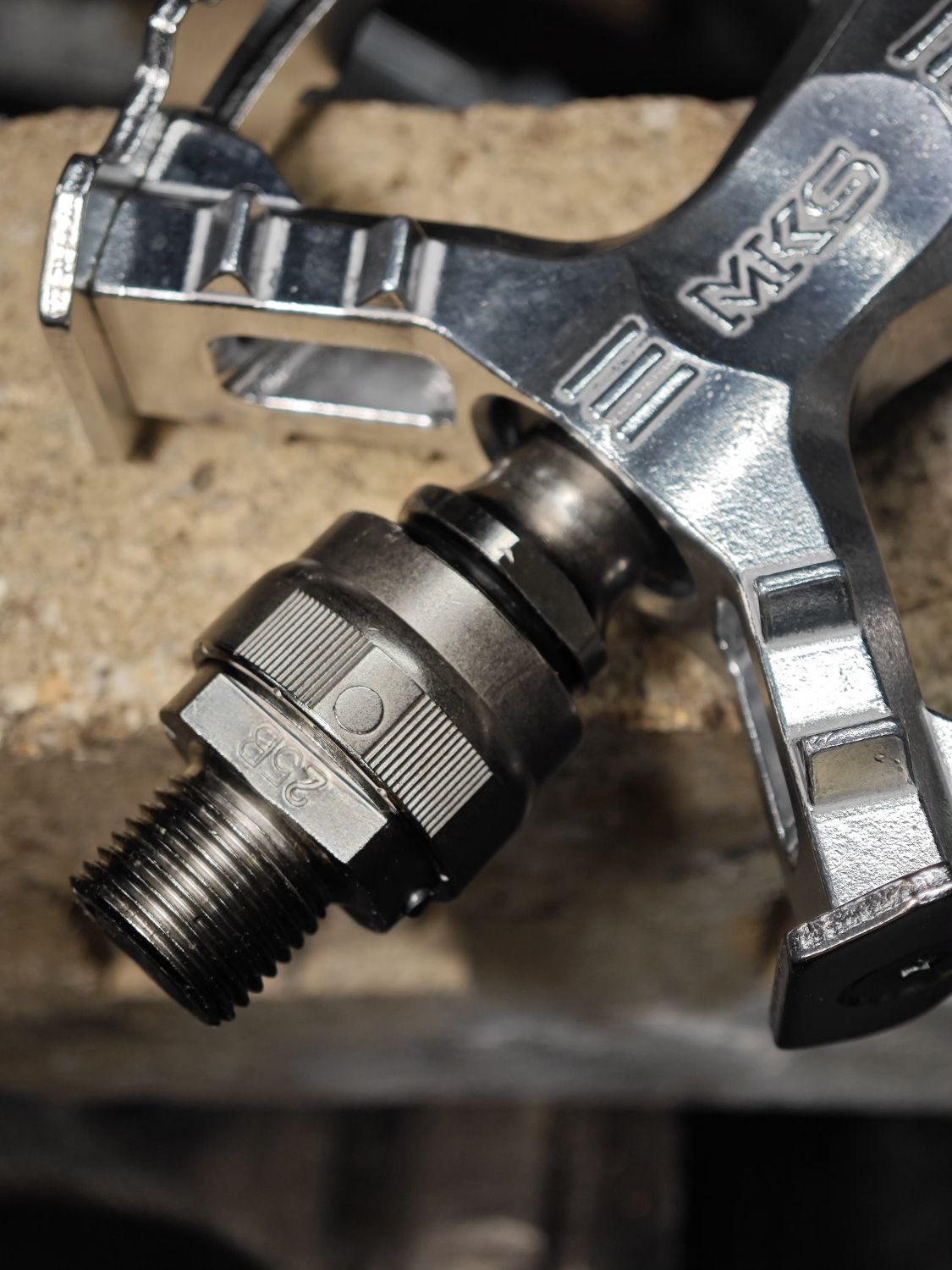 MKS XC-III Beartrap pedals, Black cage, polished Aluminium body
