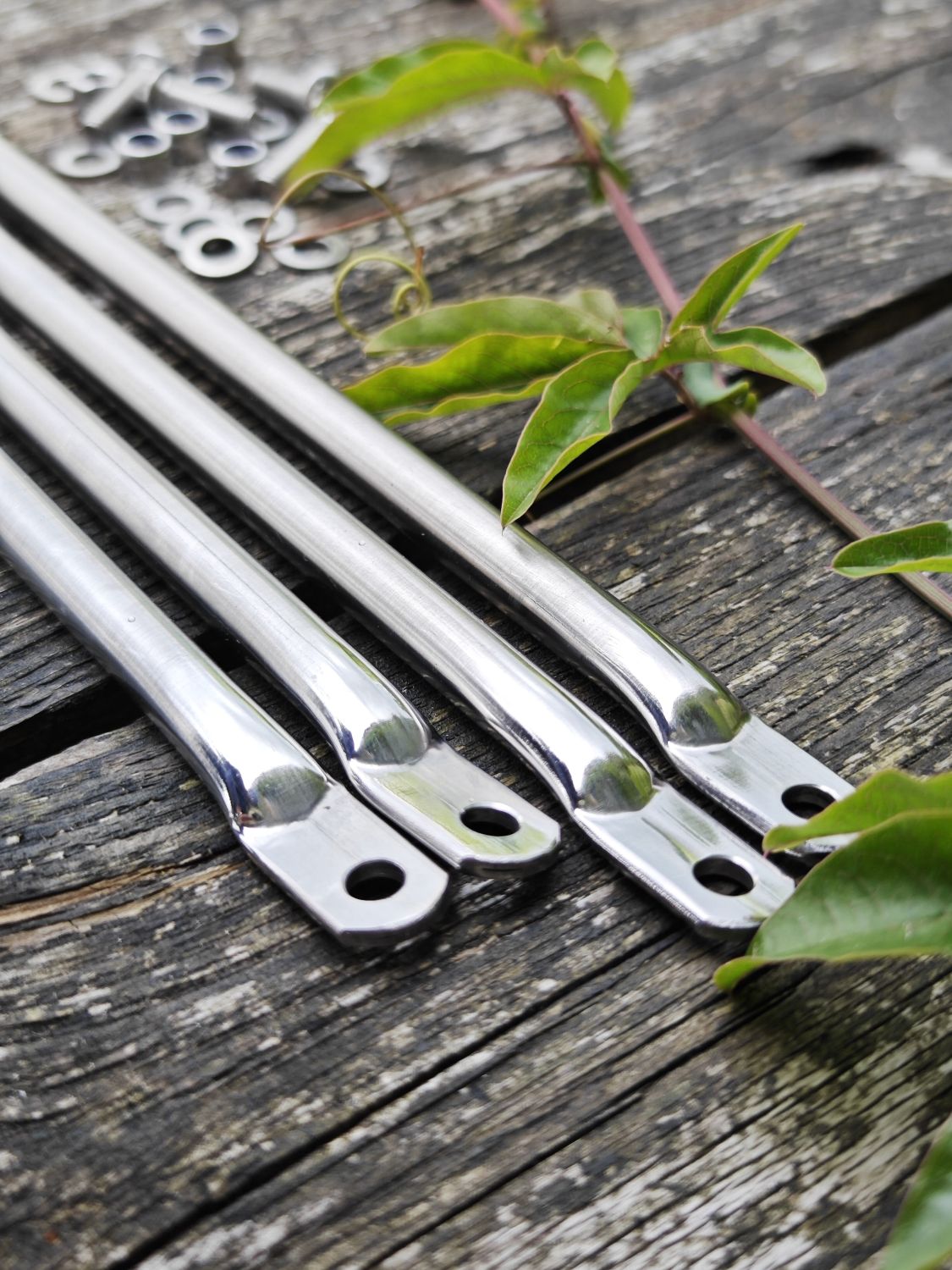 Rack stays stainless steel for the classic Brompton rack