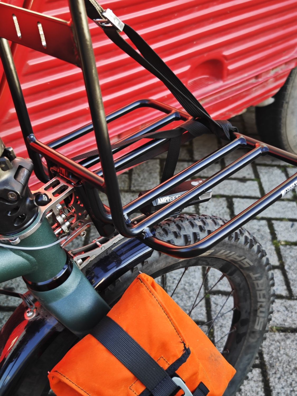 Fahrer front rack XL  with improved clamp fitment by Eerder metaal