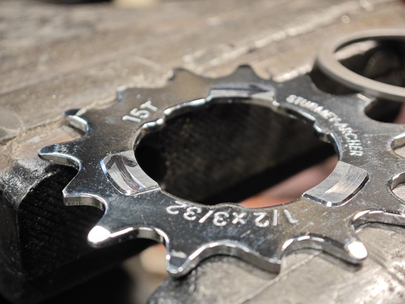 15 t sprocket + spacer for SRAM / SACHS 6 speed Bromptons