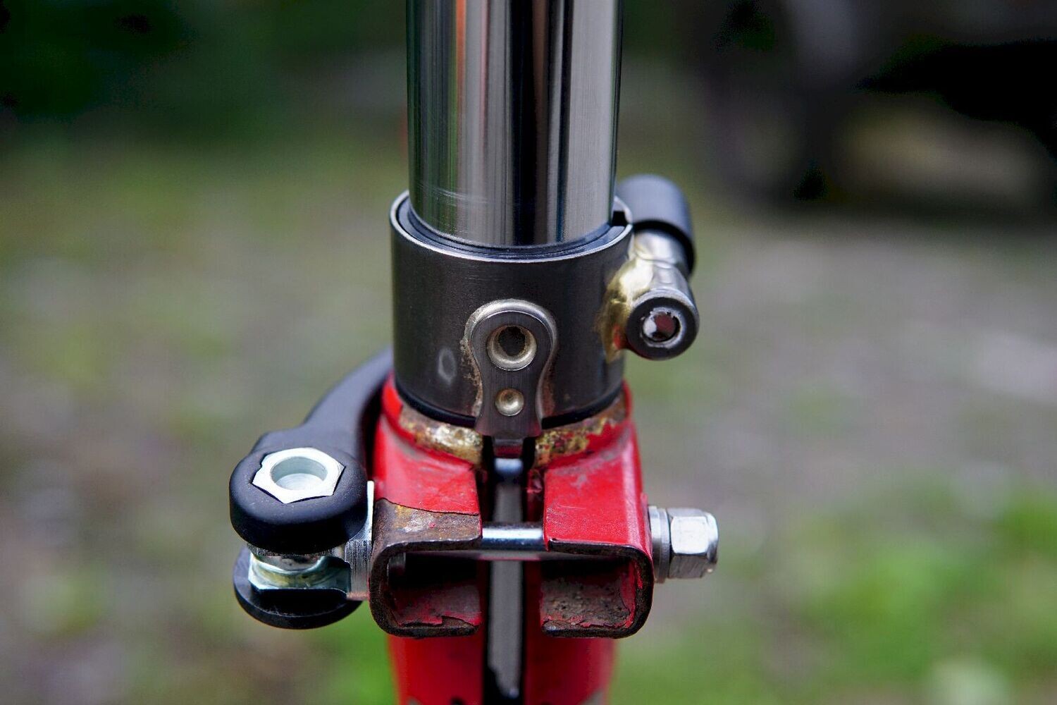 Eerder metaal #ASS Mk3 Anti Seatpost Slippage device with adjustable thumb lever and alignment cam for Sebastian