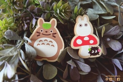 Totoro | Wood Pins Set