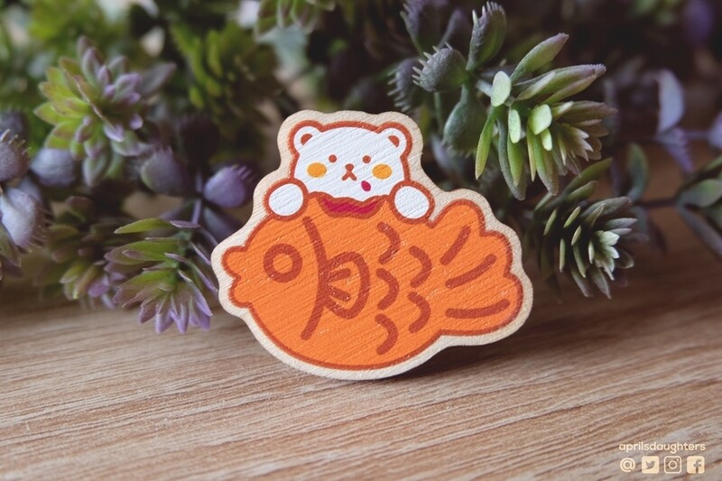 Hungry Bear eats Taiyaki | Wood Pins