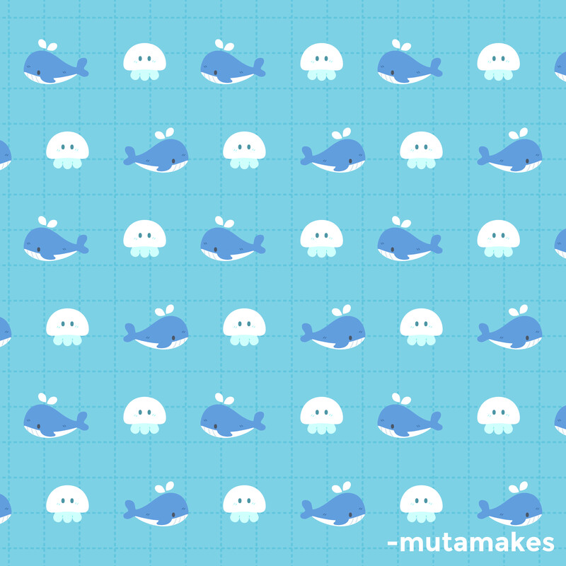 Whales | Fabric