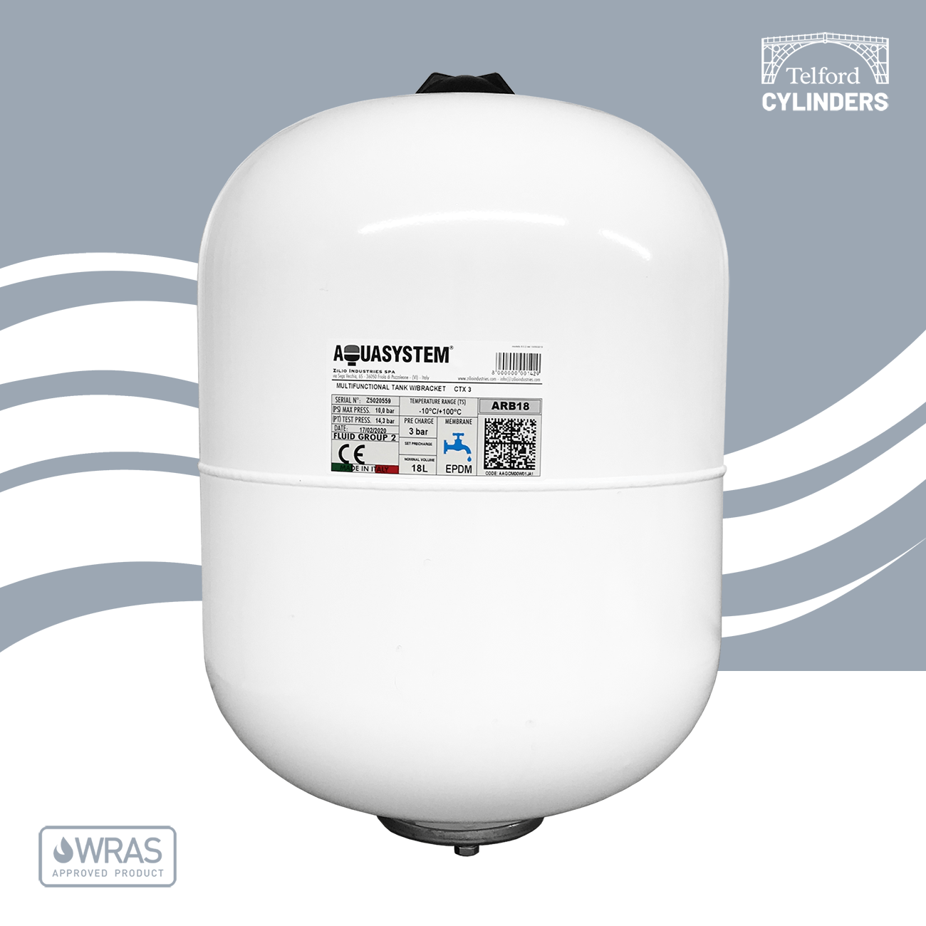 Telford Tsmi250 Tempest Unvented Indirect Cylinder 250l