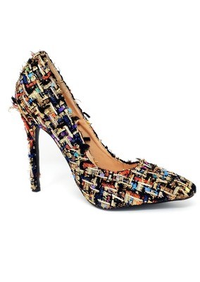 Aria High Heels black multi color by DV8 Shoes