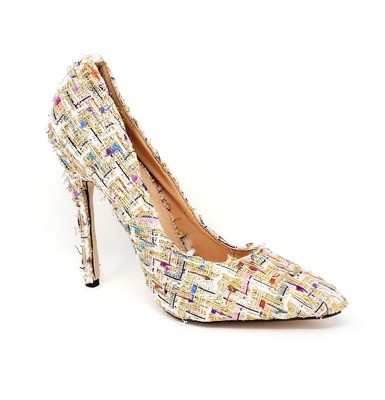 Aria High Heels Nude multi color By DV8 Shoes