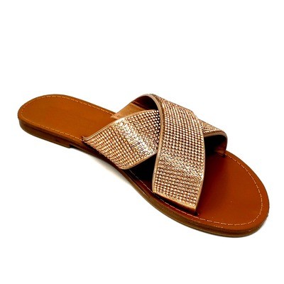 Golden Shine Sandals By DV8 Shoes