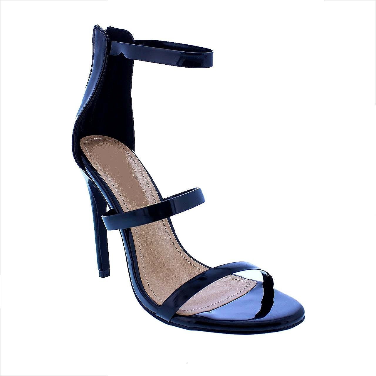 Cardi High Heels with clear straps By DV8 Shoes