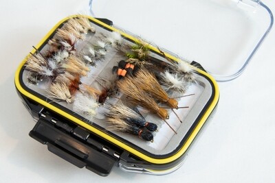 Yellowstone Trout Fly Fishing Fly Box (80 Flies)- FREE SHIPPING