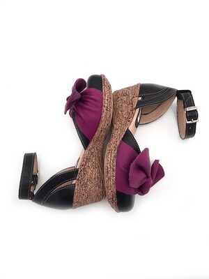 Court Shoe Wedge - Bow