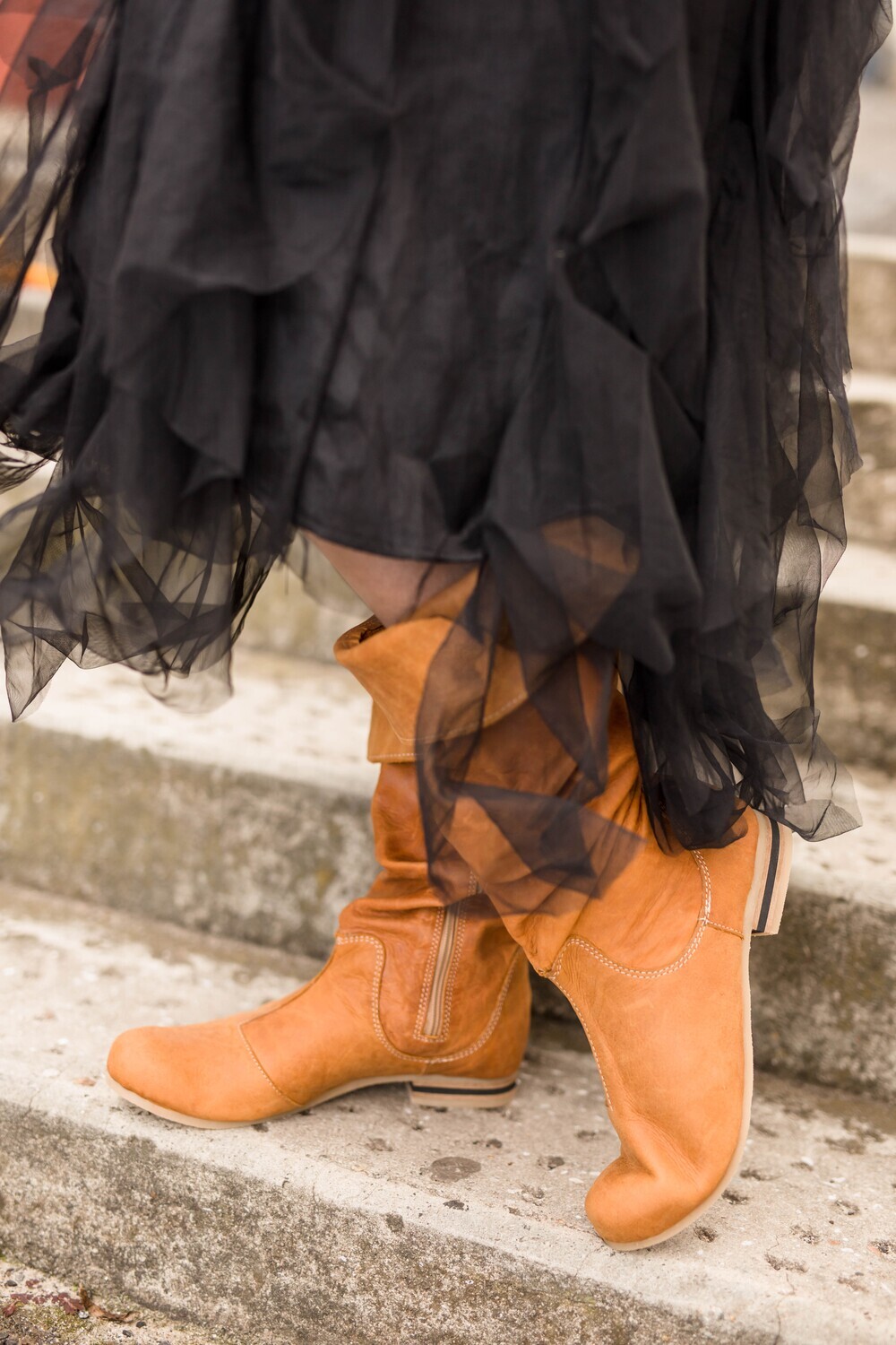 Knee High Zip Boots